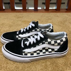 Kids Checkered Vans